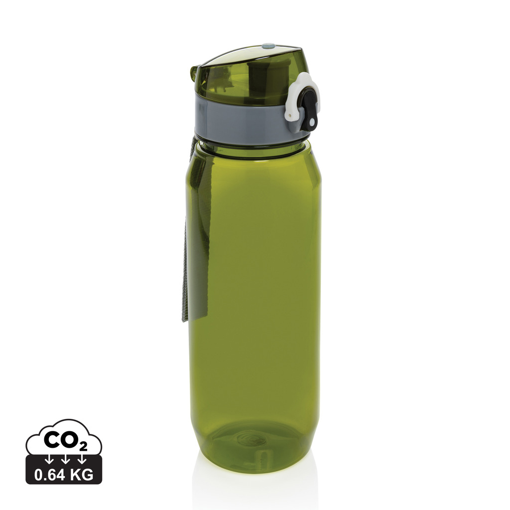 Bouteille d'eau personnalisée 800ml PET recyclé Yide Vert 